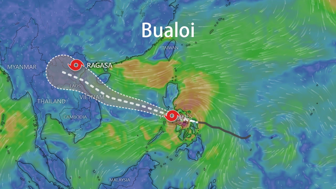 Bản đồ đường đi của Bualoi