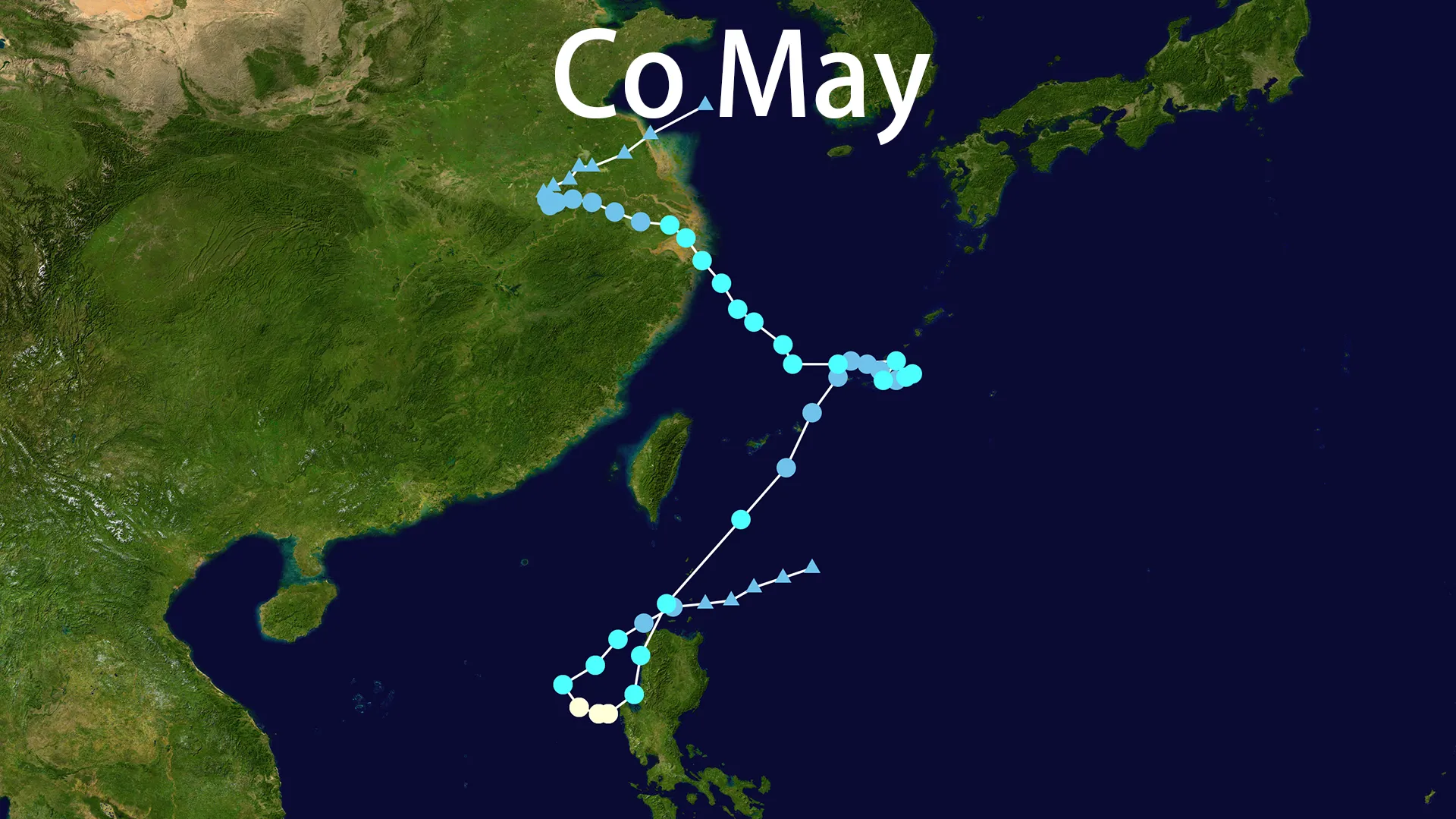 Track map of Co May