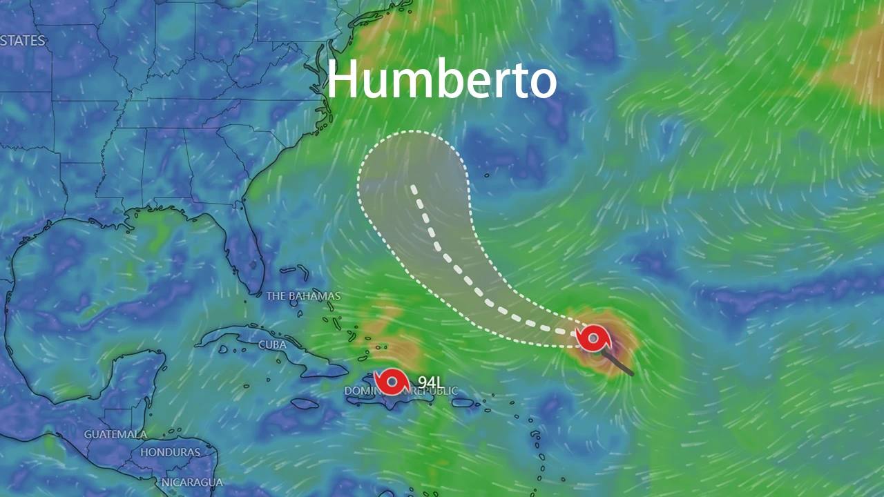 Bản đồ đường đi của Humberto
