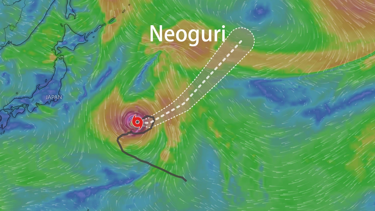 Bản đồ đường đi của Neoguri