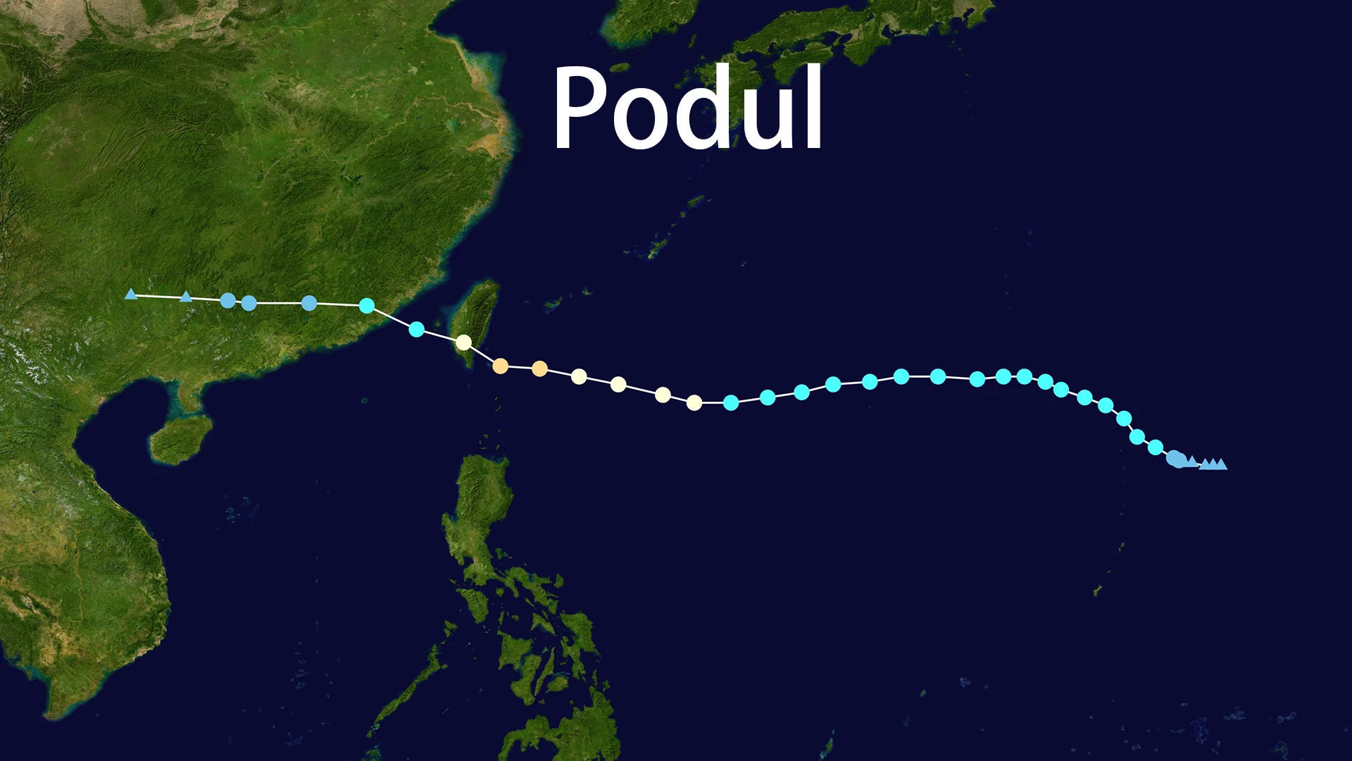 Track map of Podul