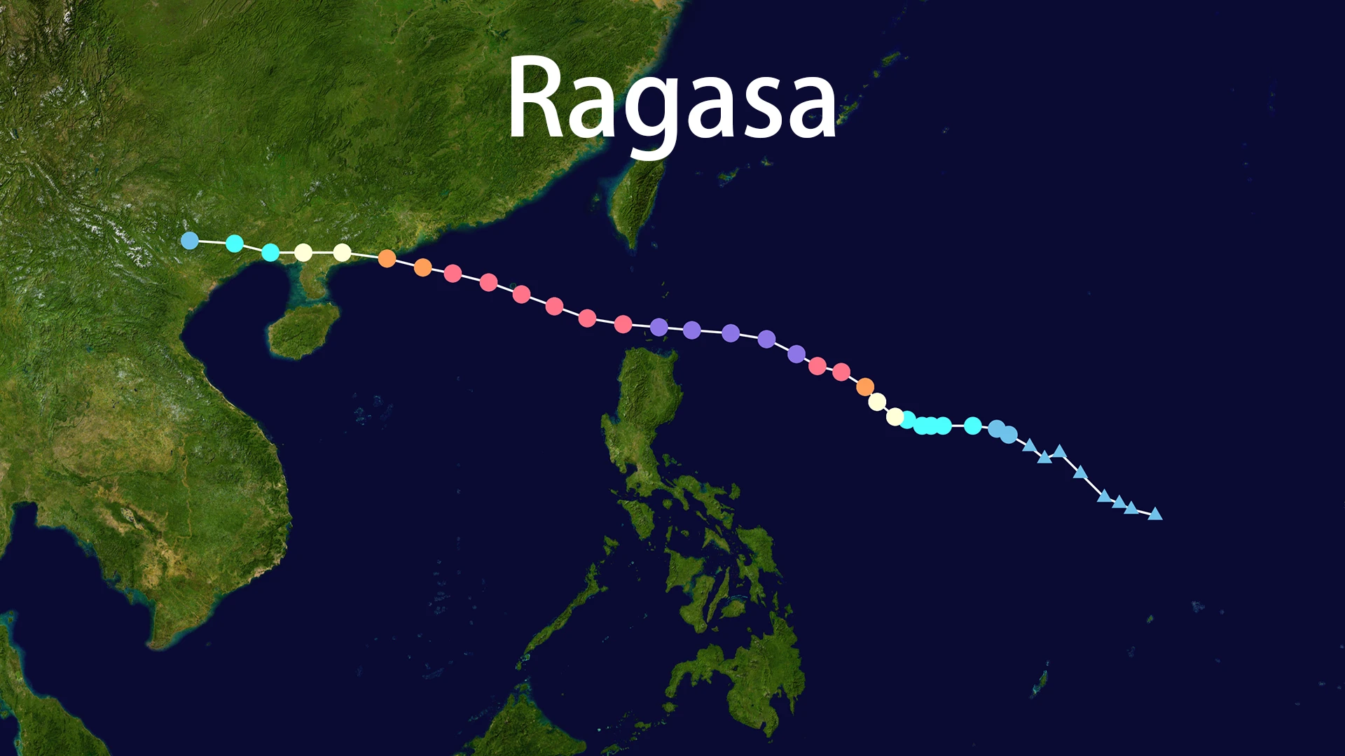 Bản đồ đường đi của Ragasa