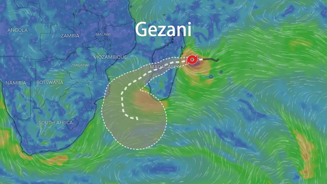 Track map of Gezani