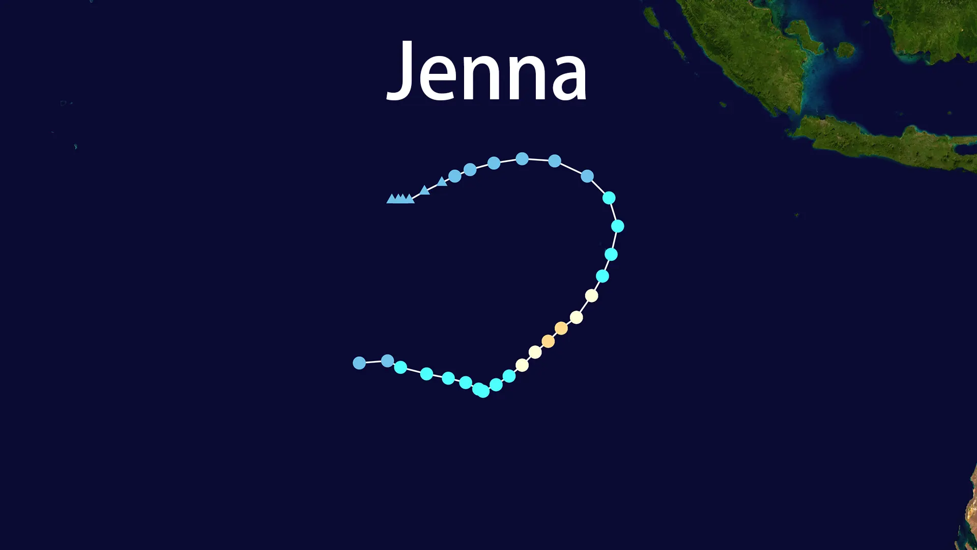 Track map of Jenna