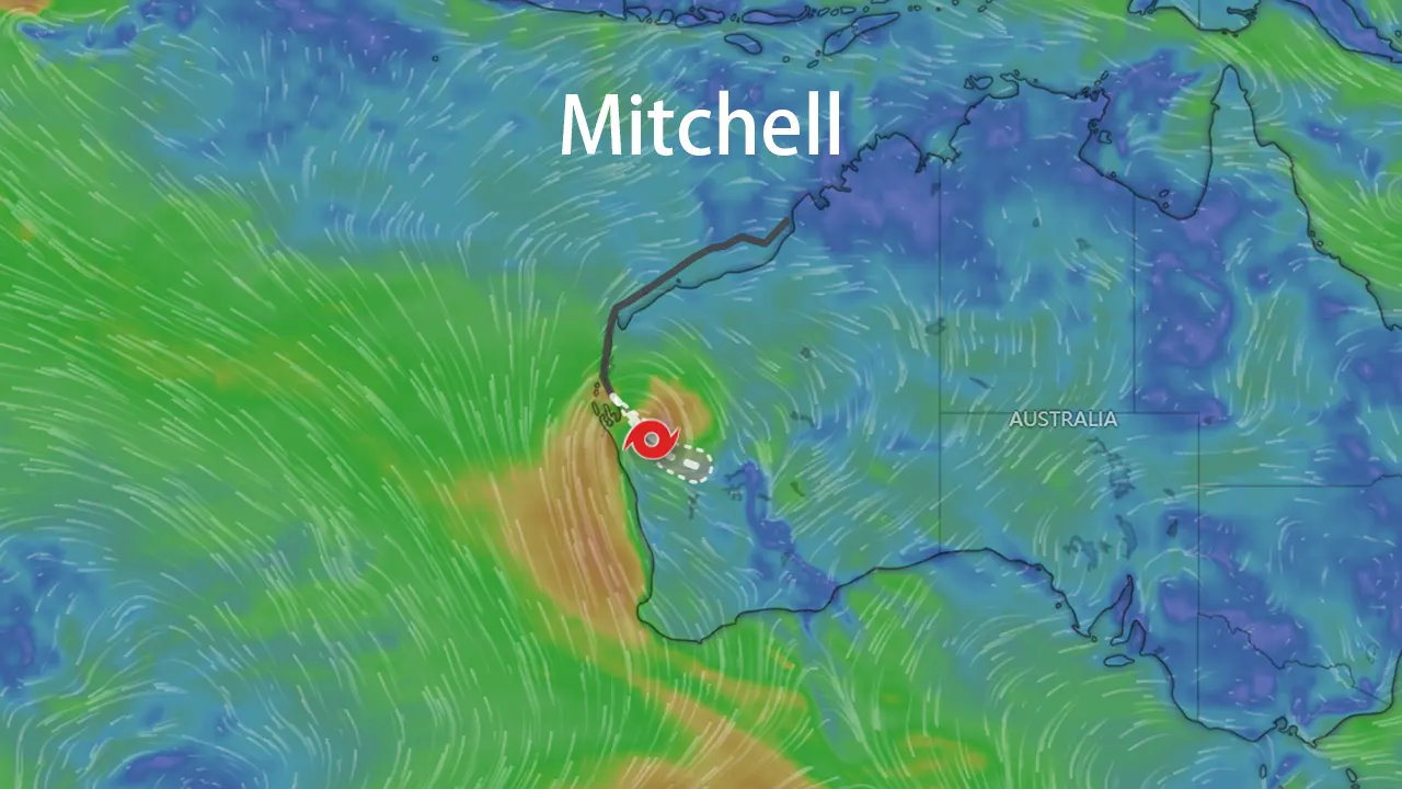 Track map of Mitchell