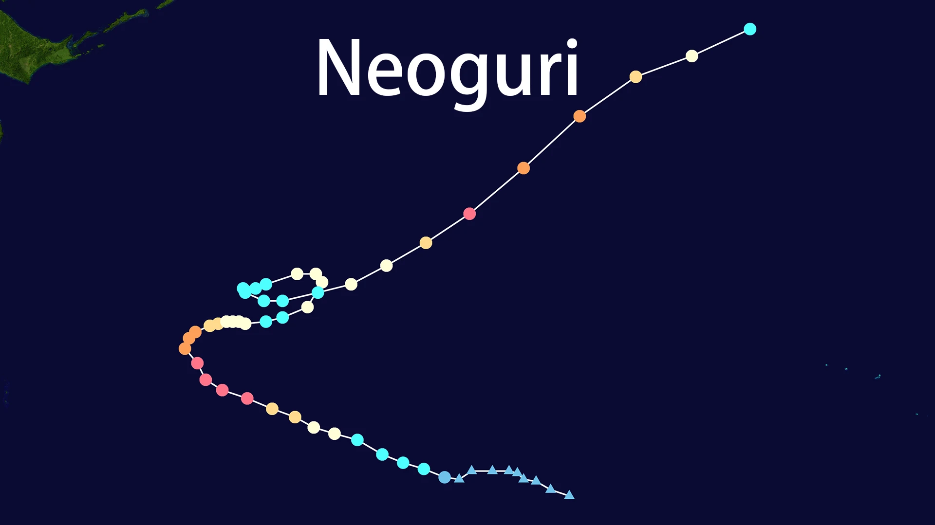 Track map of Neoguri