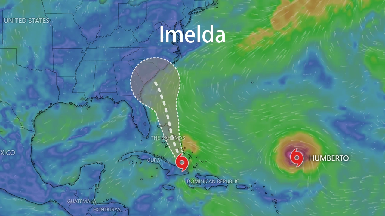 Track map of Imelda